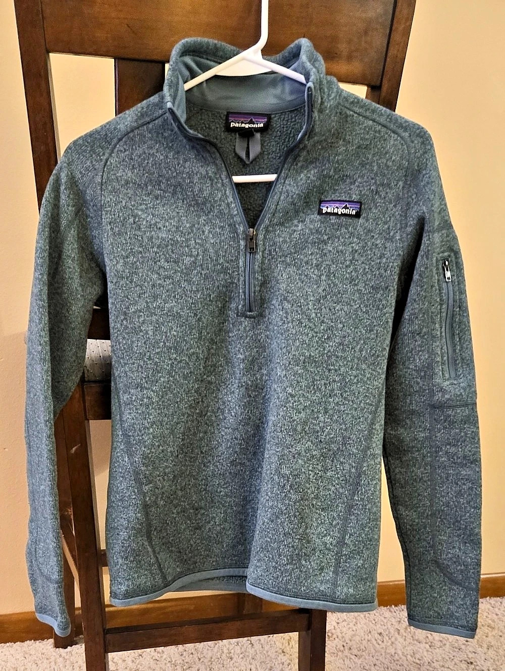 Patagonia Women'Small Better Sweater 1/4-Zip Gray Fleece Small